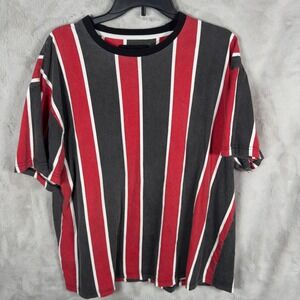 Cactus‎ Man Rickey Singh Striped T Shirt Red Black White XXL